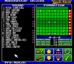 Manchester United Championship Soccer screenshot 3 for Super Nintendo